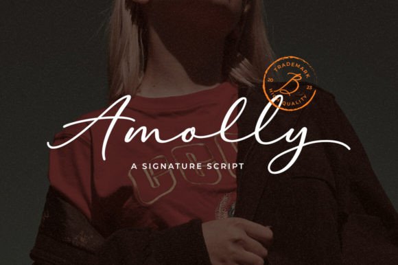 Amolley: A Script Handwritten Font for Digital Branding