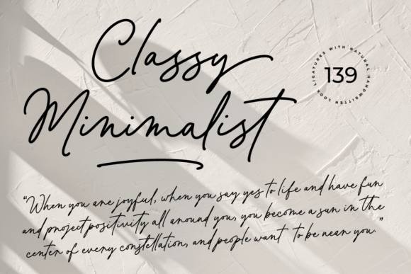 Classy Minimalist: The Perfect Script Font for Makers