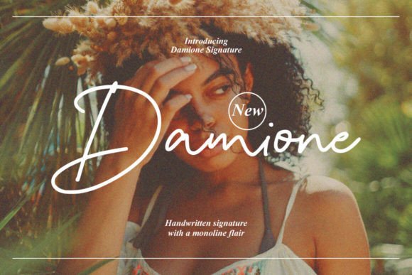 Damione: A Signature Script Font for Digital Branding