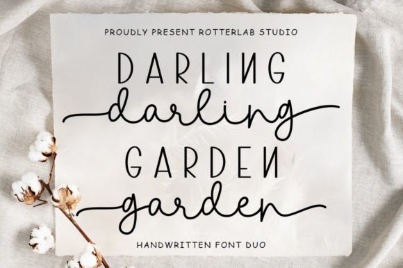 Darling Garden: The Romantic Script Handwritten Font for Elegant Brands