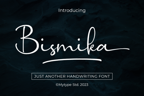Elevate Brand Visuals with the Bismika Script Font