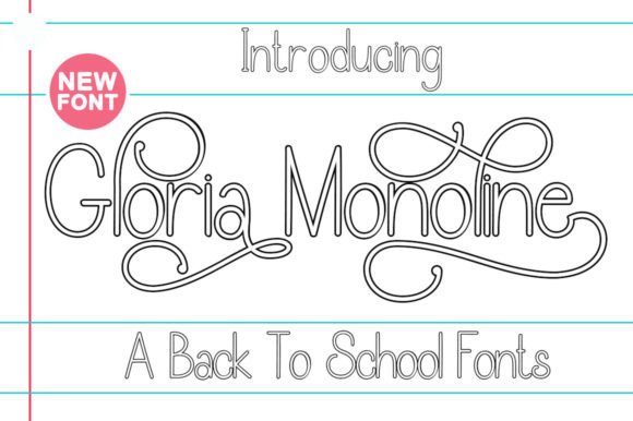 Gloria Monoline Outline: A Refined Script Handwritten Font for Editors