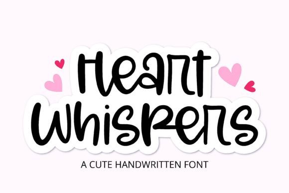 Heart Whispers: A Friendly Script Handwritten Font for Web Design