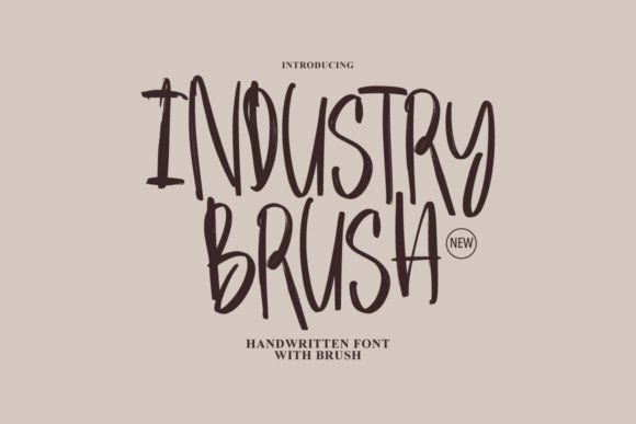 Industry Brush: A Bold Script for Modern Branding