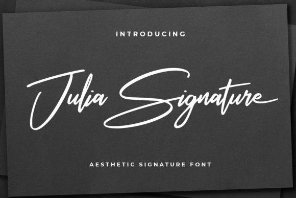 Julia Signature Font for Modern Web Branding