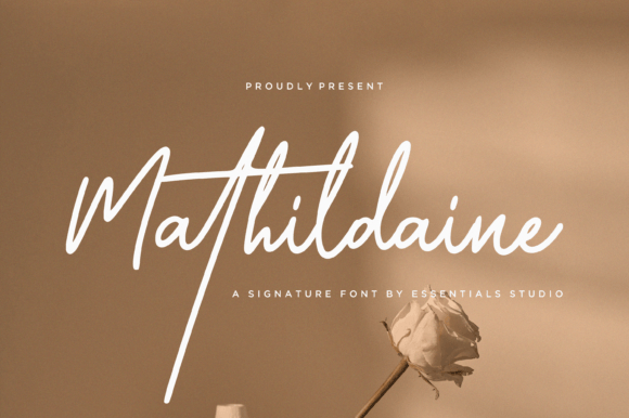 Mathildaine: A Luxury Signature Font for Makers