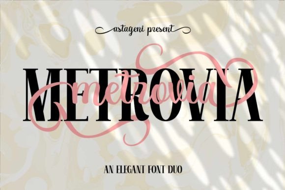 Metrovia Duo: A Script Handwritten Font for Editorial Design