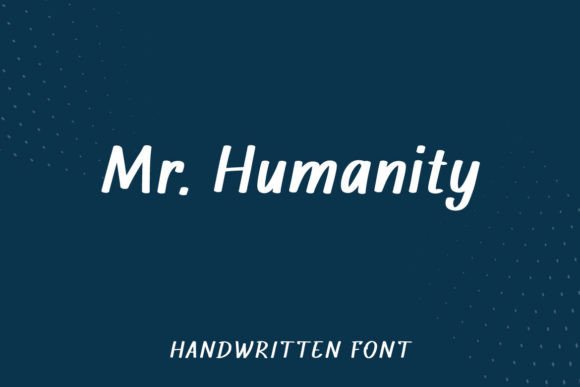 Mr. Humanity: A Handwritten Serif Font for Editorial Design