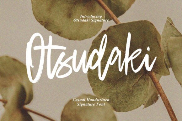 Otsudaki Font: The Perfect Script for Handmade Brands