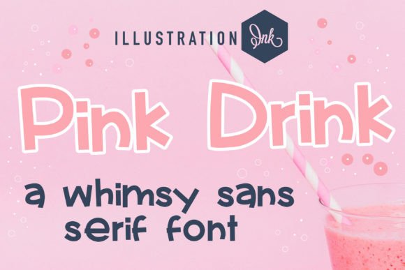 Pink Drink: A Fun Script Handwritten Font for Youthful Campaigns