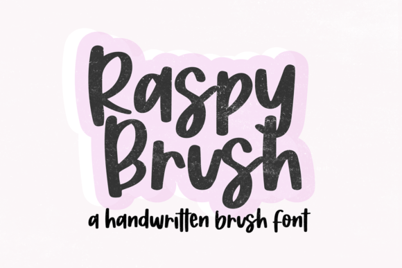 Raspy Brush: A Bold Script Handwritten Font for Branding