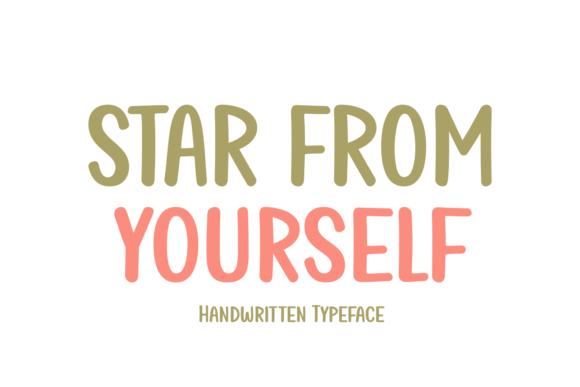 Star from Yourself: A Handwritten Font for Makers