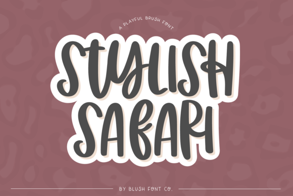 Stylish Safari: A Whimsical Font for Digital Branding