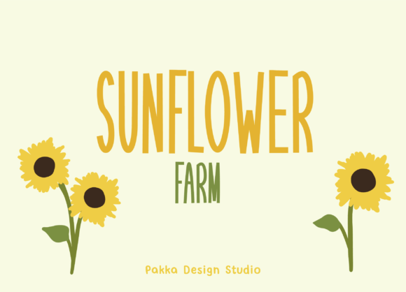 Sunflower Farm Font for Vibrant Campaign Design