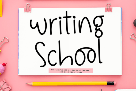 Writing School: A Friendly Script Font for Small Business Branding